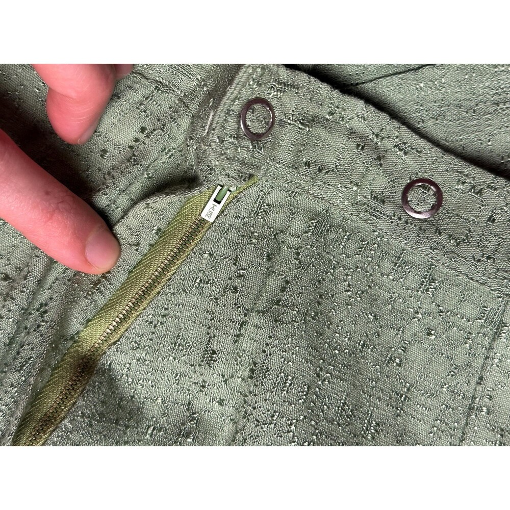 1940s-1950s SAGE Green High Waist A Line Skirt with GROMMET Waist. XS-S - Picture 15 of 15